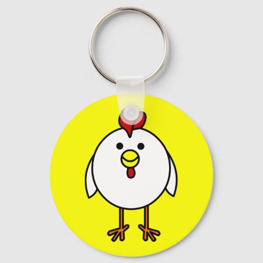 かわいいハッピーチキン キーホルダー (正面)