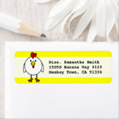 かわいいハッピーチキン ラベル (インサイチュ)