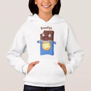 かわいいハッピーチョコレートキャンディバー漫画のキャラクター