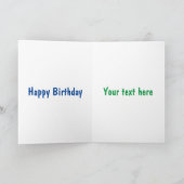 かわいいハッピーチョコレートキャンディバー漫画のキャラクター カード (内部)