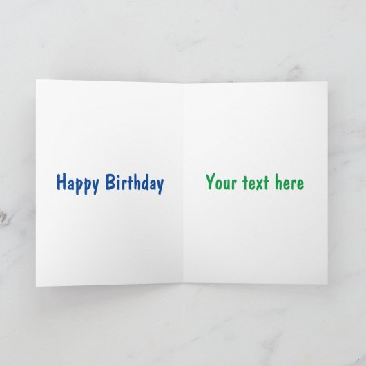 かわいいハッピーチョコレートキャンディバー漫画のキャラクター カード (内部)