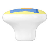 かわいいハッピーチョコレートキャンディバー漫画のキャラクター セラミックノブ (側面)