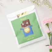 かわいいハッピーチョコレートキャンディバー漫画のキャラクター フェイバーバッグ (封をした状態)