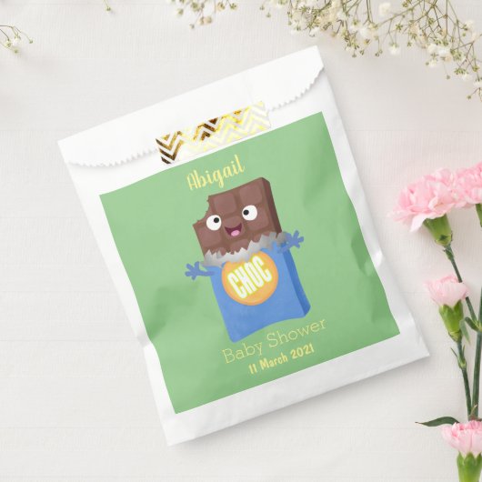 かわいいハッピーチョコレートキャンディバー漫画のキャラクター フェイバーバッグ (封をした状態)