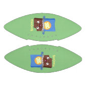 かわいいハッピーチョコレートキャンディーバーのキャラクター アメリカンフットボール (パネル)