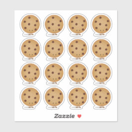 かわいいハッピーチョコレートチップクッキー シール