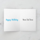 かわいいハッピートゥーカン漫画イラストレーション カード (内部)