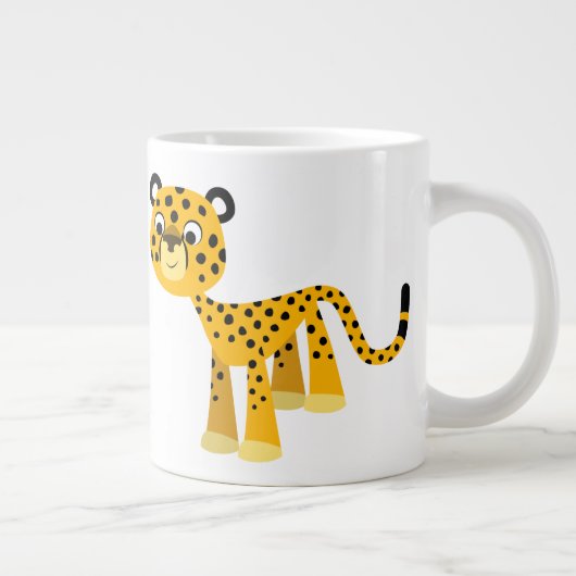 かわいいハッピートカートチーズジャンボマグカップ ジャンボコーヒーマグカップ (右)