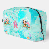 かわいいハッピートルガール海ターコイズピンク名 ドップキット (右コーナー)