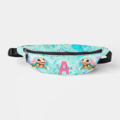 かわいいハッピートルガール海ターコイズ名 ファニーパック (正面)