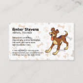 かわいいハッピードッグ |犬のパターン 名刺 (正面)