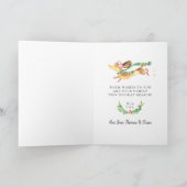 かわいいハッピードドッグダックスシュントのクリスマスライト シーズンカード (内部)