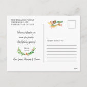 かわいいハッピードドッグダックスシュントのクリスマスライト シーズンポストカード (裏面)