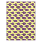 かわいいハッピーナスのナスの漫画イラストレーション テーブルクロス (正面)