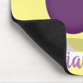 かわいいハッピーナスのナスの漫画イラストレーション マウスパッド (コーナー)