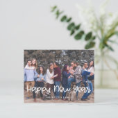 かわいいハッピーニューイヤーの休日の写真 ポストカード (スタンド正面)