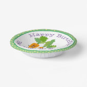 かわいいハッピーニンジン漫画イラストレーション ペーパーボウル (傾斜あり)