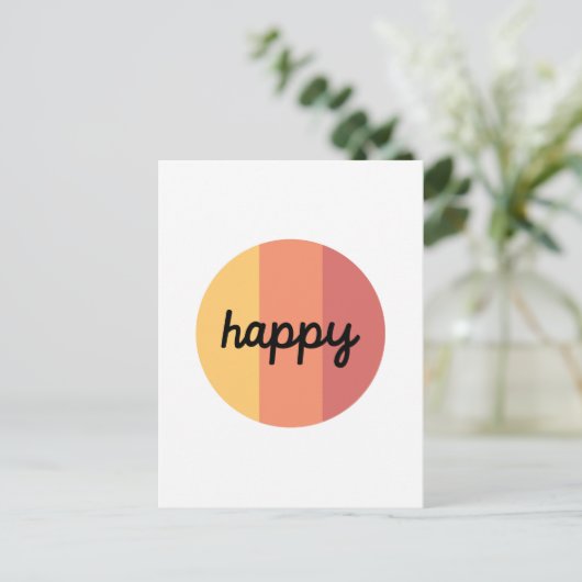 かわいいハッピーハガキ ポストカード (スタンド正面)