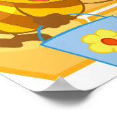 かわいいハッピーハチミツ ポスター (角)