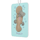 かわいいハッピーハッピーベビーのカートゥーイラストレーション カーエアーフレッシュナー (左)