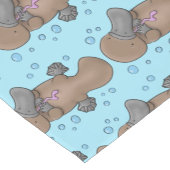 かわいいハッピーハッピーベビーのカートゥーイラストレーション ショートテーブルランナー (コーナー)