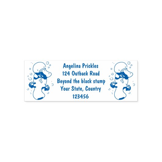 かわいいハッピーハッピーベビーのカートゥーイラストレーション セルフインキングスタンプ (デザイン)