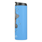 かわいいハッピーハッピーベビーのカートゥーイラストレーション タンブラー (回転右)