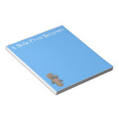 かわいいハッピーハッピーベビーのカートゥーイラストレーション ノートパッド (アングル)