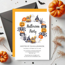 かわいいハッピーハロウィンイラストパーティー