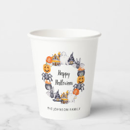 かわいいハッピーハロウィンイラストパーティー 紙コップ