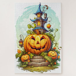 かわいいハッピーハロウィンカボチャ ジグソーパズル