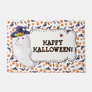 かわいいハッピーハロウィン ドアマット
