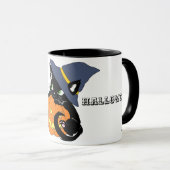 かわいいハッピーハローウィンの子ネコのコーヒー・マグ マグカップ (正面右)