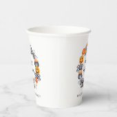 かわいいハッピーハローウィンイラストレーションパーティー 紙コップ (右)