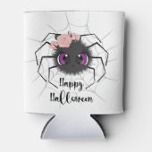 かわいいハッピーハローウィンスパイダークーラーボックス 缶クーラー (正面)