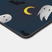 かわいいハッピーハローウィンダークブルー デスクマット (コーナー)