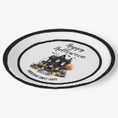 かわいいハッピーハローウィン ペーパープレート (アングル)