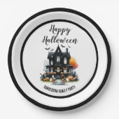 かわいいハッピーハローウィン ペーパープレート (正面)