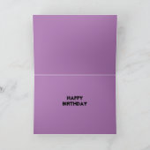 かわいいハッピーハローウィン/誕生日 カード (内部)