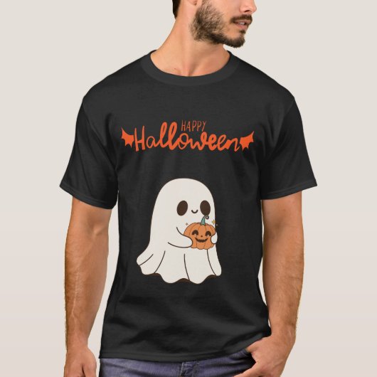 かわいいハッピーハローウィン Tシャツ (正面)