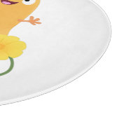 かわいいハッピーバターナットカボチャのグルドマンガ カッティングボード (角)