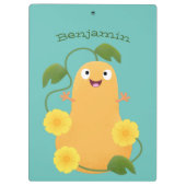 かわいいハッピーバターナットカボチャのグルドマンガ クリップボード (裏面)