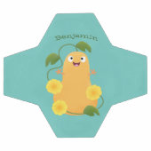 かわいいハッピーバターナットカボチャのグルドマンガ サッカーボール (フラット)