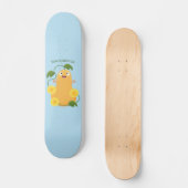 かわいいハッピーバターナットカボチャのグルドマンガ スケートボード (正面)