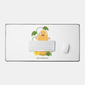かわいいハッピーバターナットカボチャのグルドマンガ デスクマット (キーボード&マウス)