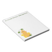 かわいいハッピーバターナットカボチャのグルドマンガ ノートパッド (アングル)