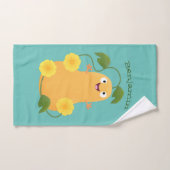 かわいいハッピーバターナットカボチャのグルドマンガ バスタオルセット (ハンドタオル)