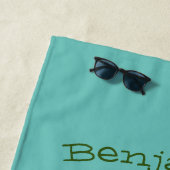 かわいいハッピーバターナットカボチャのグルドマンガ ビーチタオル (インサイチュ)