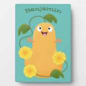 かわいいハッピーバターナットカボチャのグルドマンガ フォトプラーク (正面)