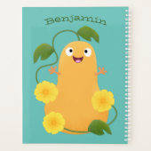 かわいいハッピーバターナットカボチャのグルドマンガ プランナー手帳 (裏面)